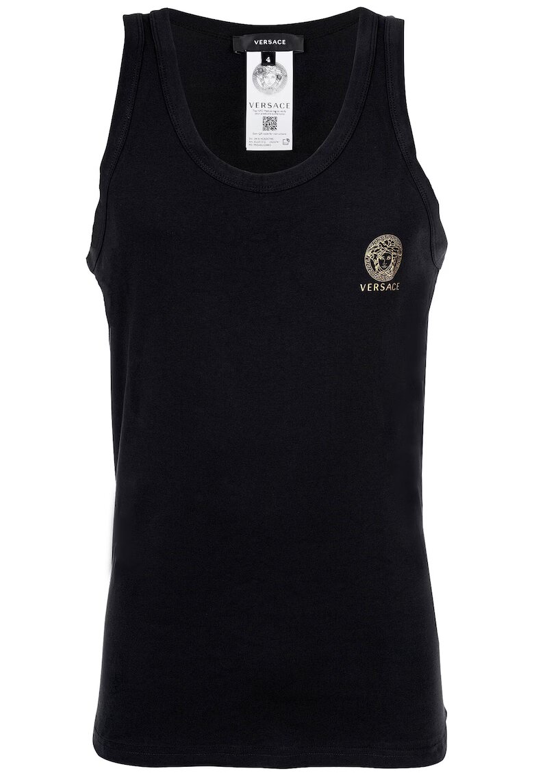 Versace Top cu logo - Negru