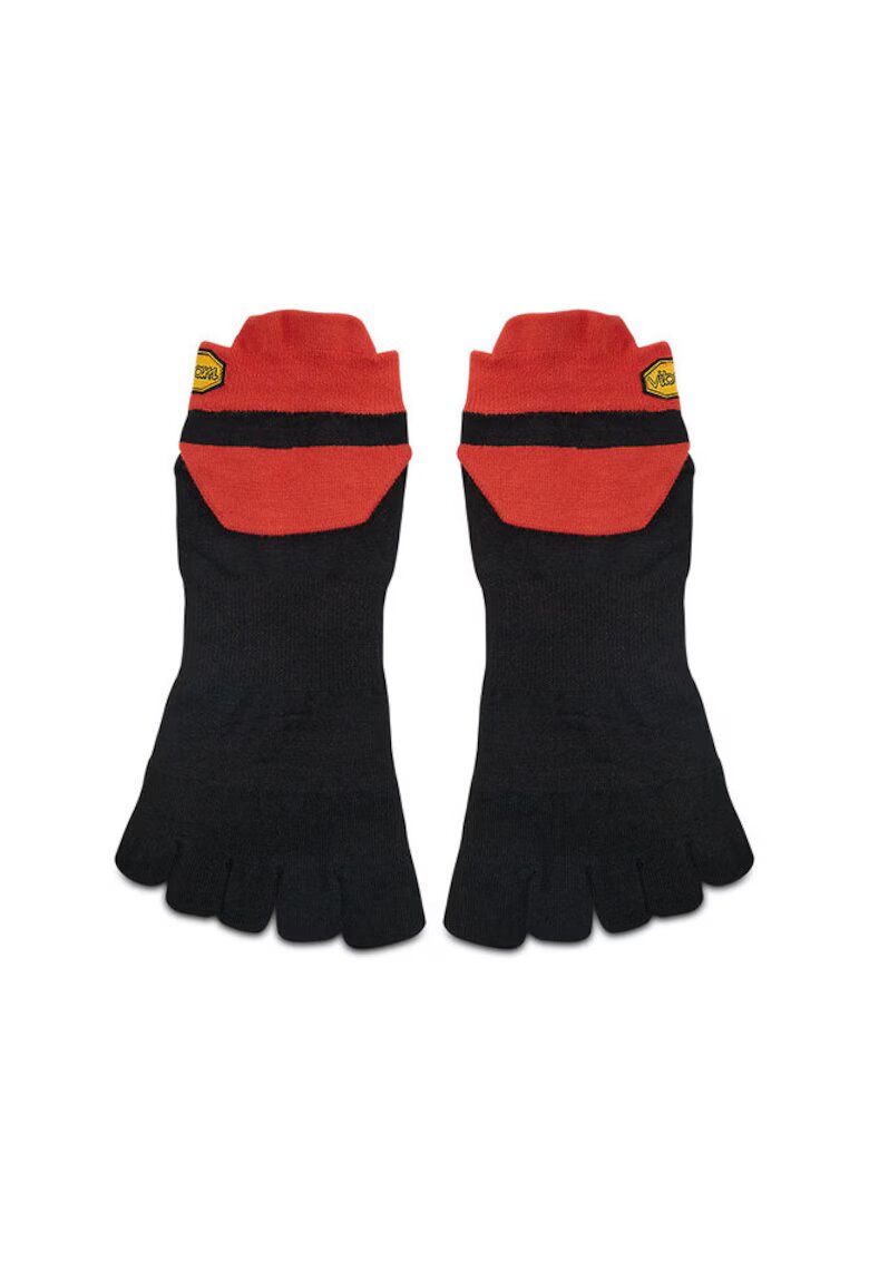 Vibram Fivefingers Sosete cu degete material sintetic - negru/rosu
