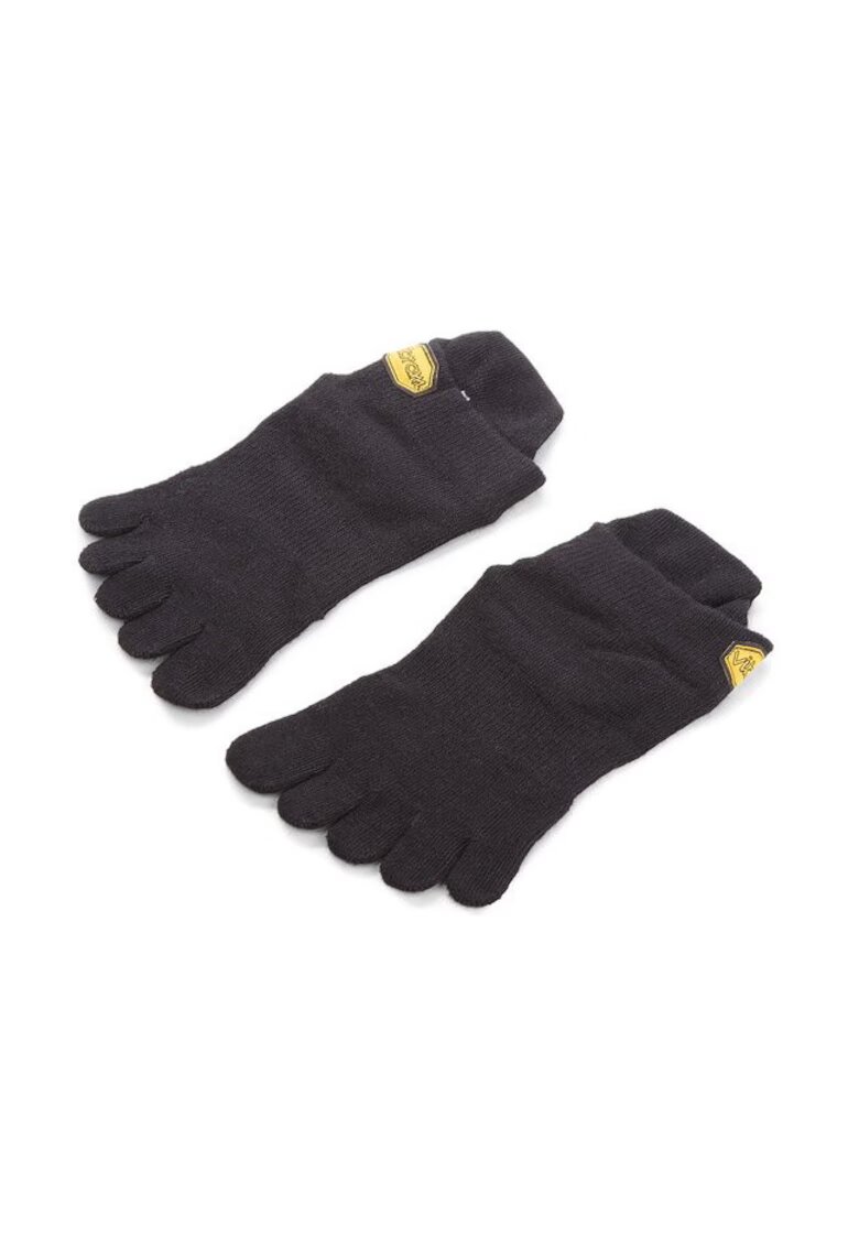 Vibram Fivefingers Sosete cu degete unisex - Athletic No Show - material sintetic - negru - Negru