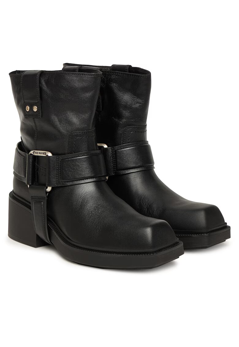 Vic Matié Botine dama - - piele naturala - negru 001 1-25324-45