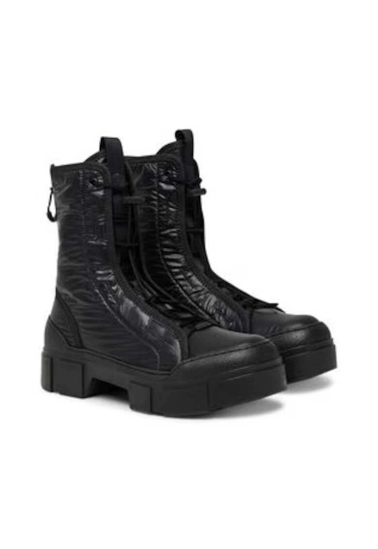 Vic Matié Ghete dama - - pana la glezna - material textil - negru