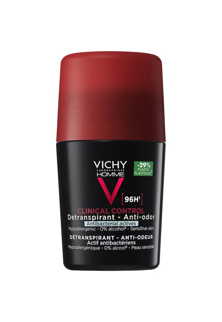 Vichy Deodorant roll-on antiperspirant pentru barbati Homme clinical control 96H - 50 ml