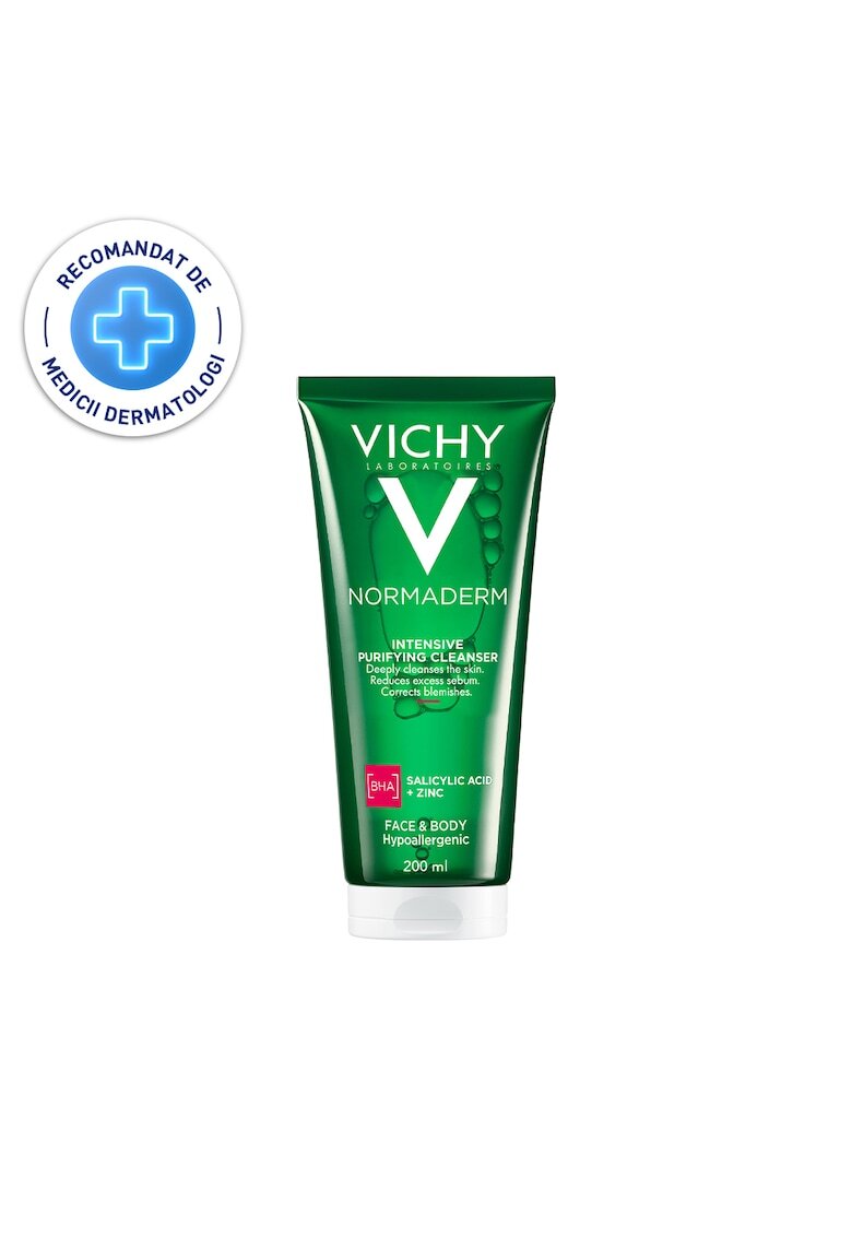 Vichy Gel de curatare purifiant pentru ten gras cu tendinta acneica Normaderm - 200 ml