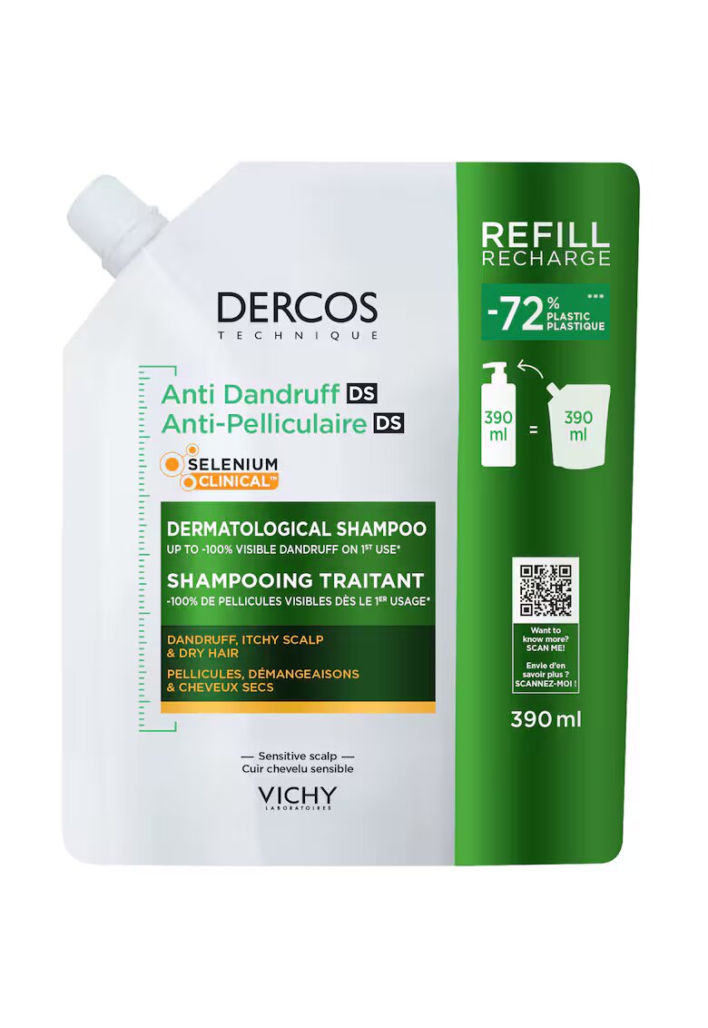 Vichy Sampon anti-matreata Dercos par uscat - 0.39 l