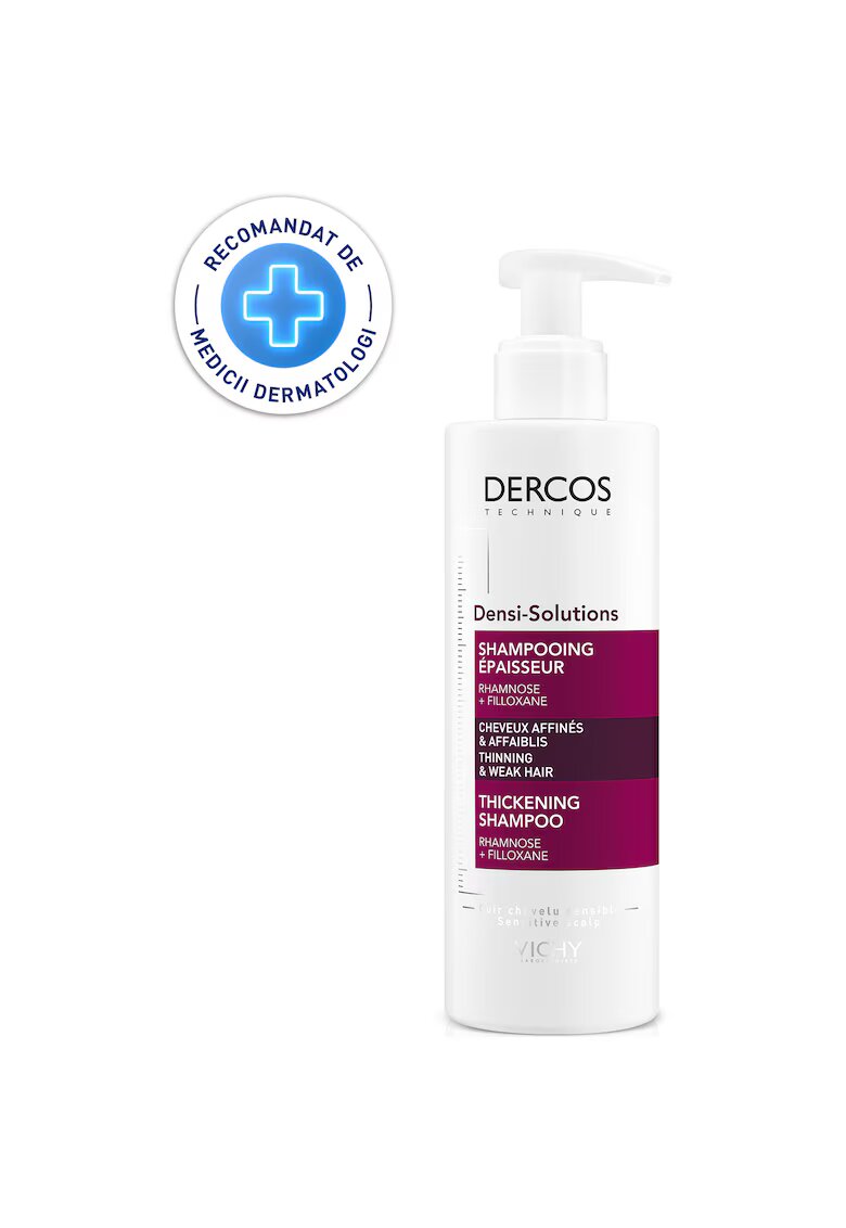Vichy Sampon densificator Dercos Densi-Solutions pentru par subtire cu tendinta de cadere - 250 ml