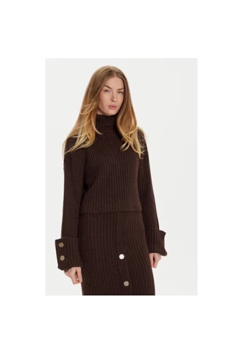 ViCOLO Bluza dama - 304982668 - Poliester/Lana - Maro - Maro