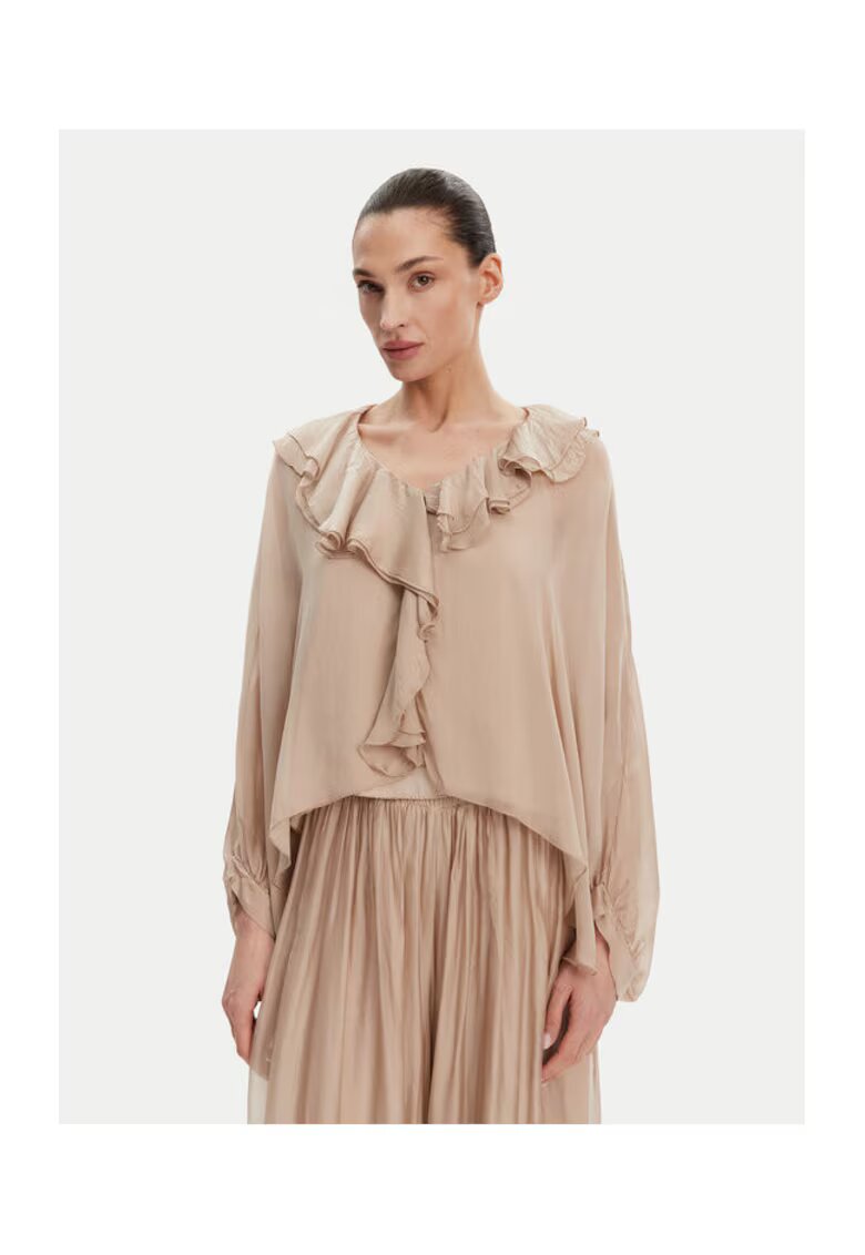 ViCOLO Bluza dama TD0019 - Viscoza - Bej - Bej