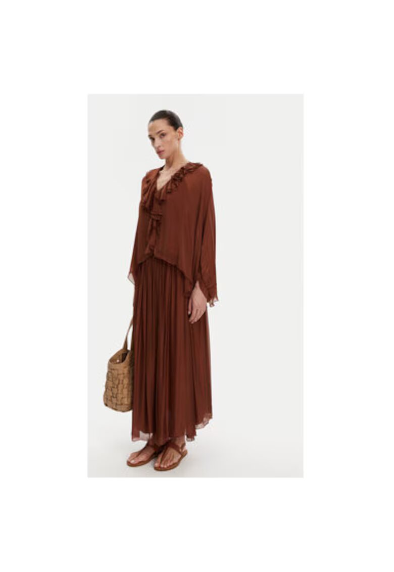 ViCOLO Bluza dama TD0019 - Viscoza - Maro - Maro
