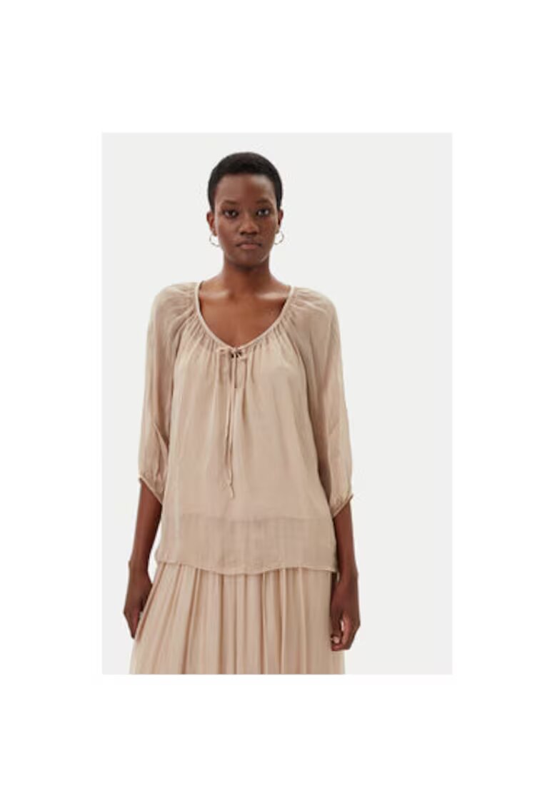 ViCOLO Bluza dama TD0020 - Viscoza - Bej - Bej