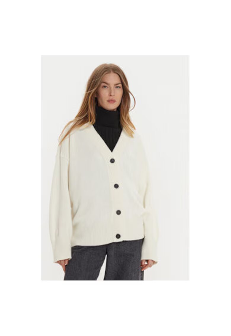ViCOLO Cardigan dama - 304948879 - Viscoza/Poliamida/Lana - One Size INTL - Bej