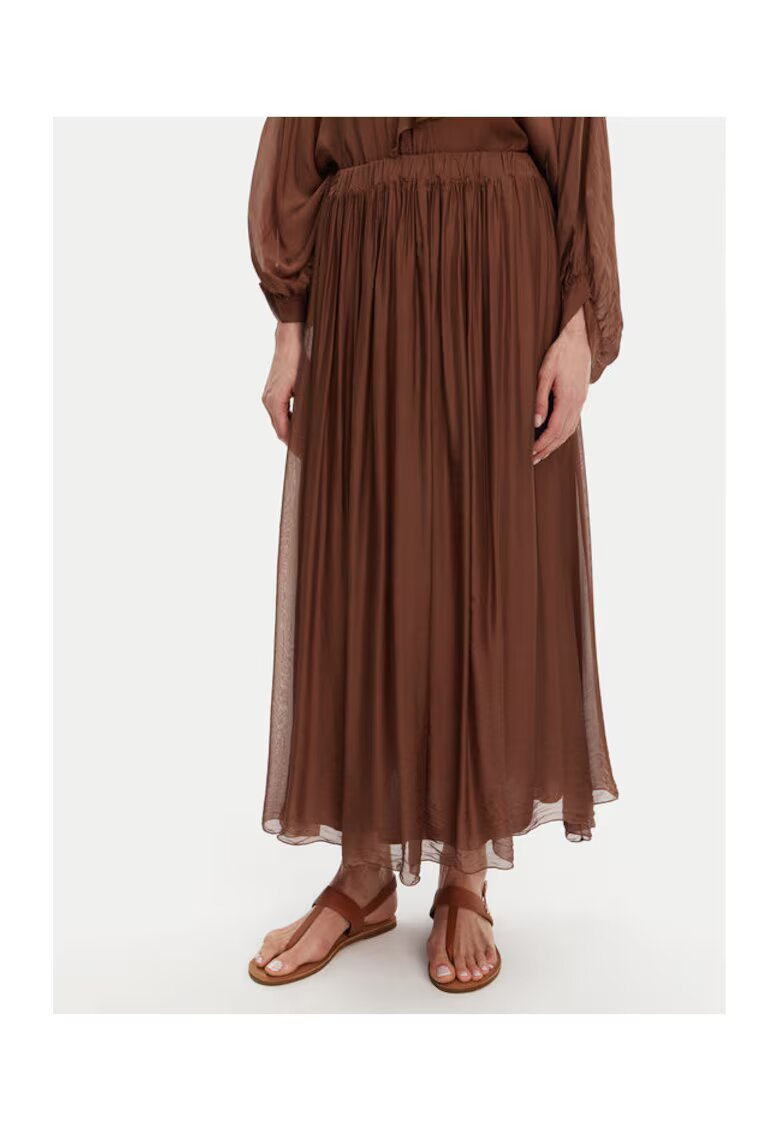 ViCOLO Fusta model TD0022 DU COGNAC - 70% viscoza - 30% matase - maro