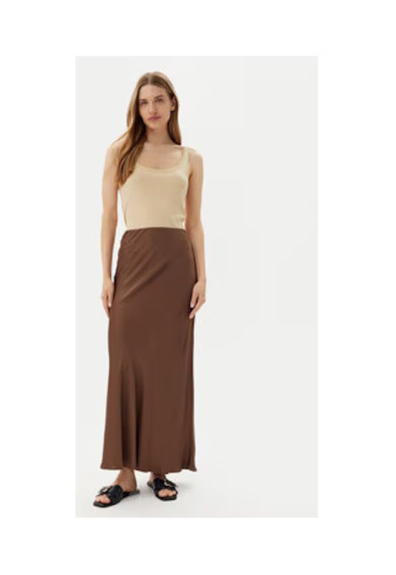 ViCOLO Fusta model TD0472 - culoare ciocolata - material original