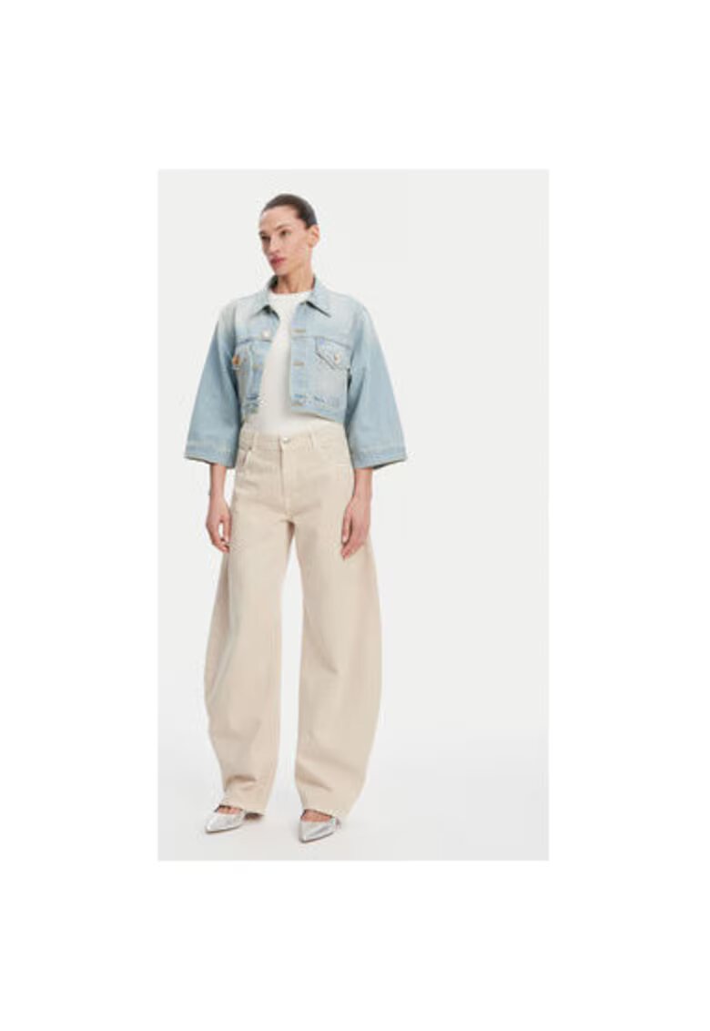 ViCOLO Jacheta de blugi dama DD5097 - Bumbac - Albastru deschis - Albastru deschis