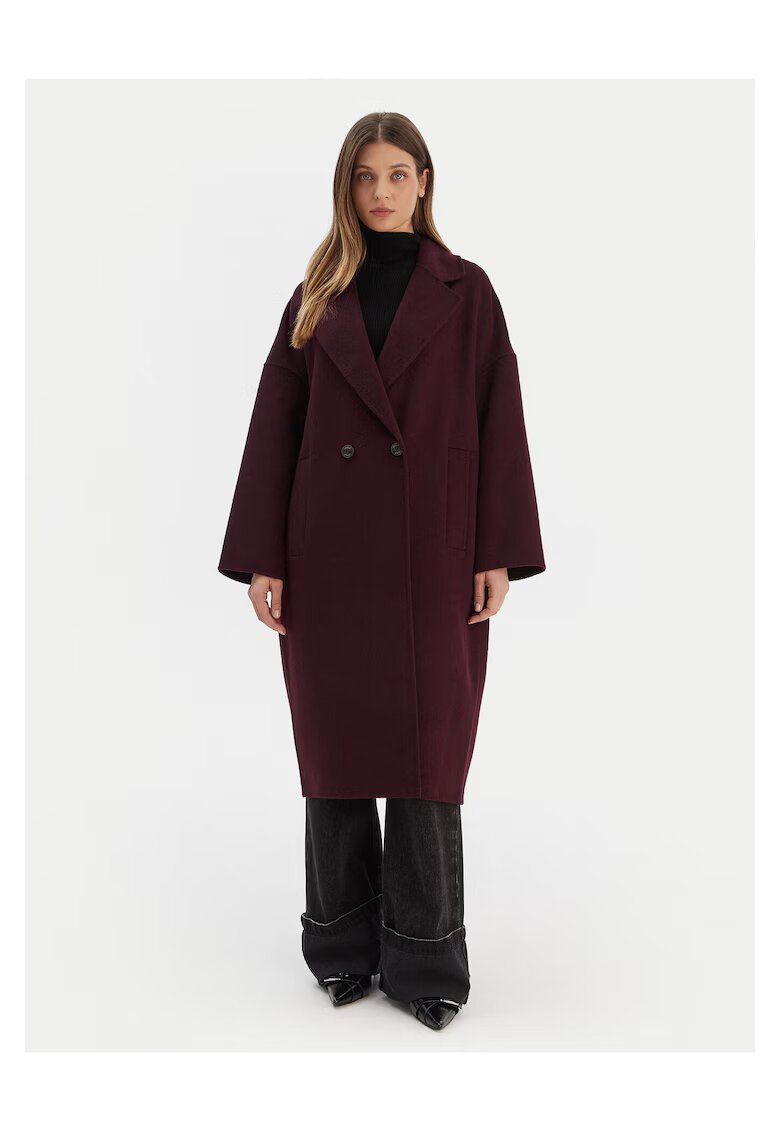 ViCOLO Palton dama bordo - lana -