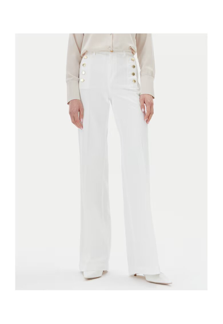 ViCOLO Pantaloni dama DD5144 - Bumbac/Elastan - Alb - Alb
