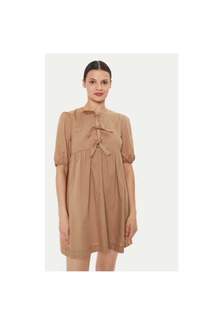 ViCOLO Rochie dama - 304549489 - Bumbac - Maro - Maro