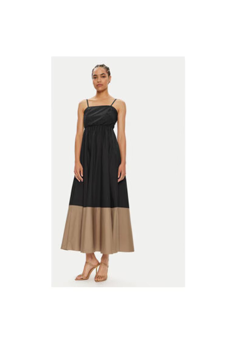 ViCOLO Rochie dama - 304554520 - Bumbac - Negru - Negru