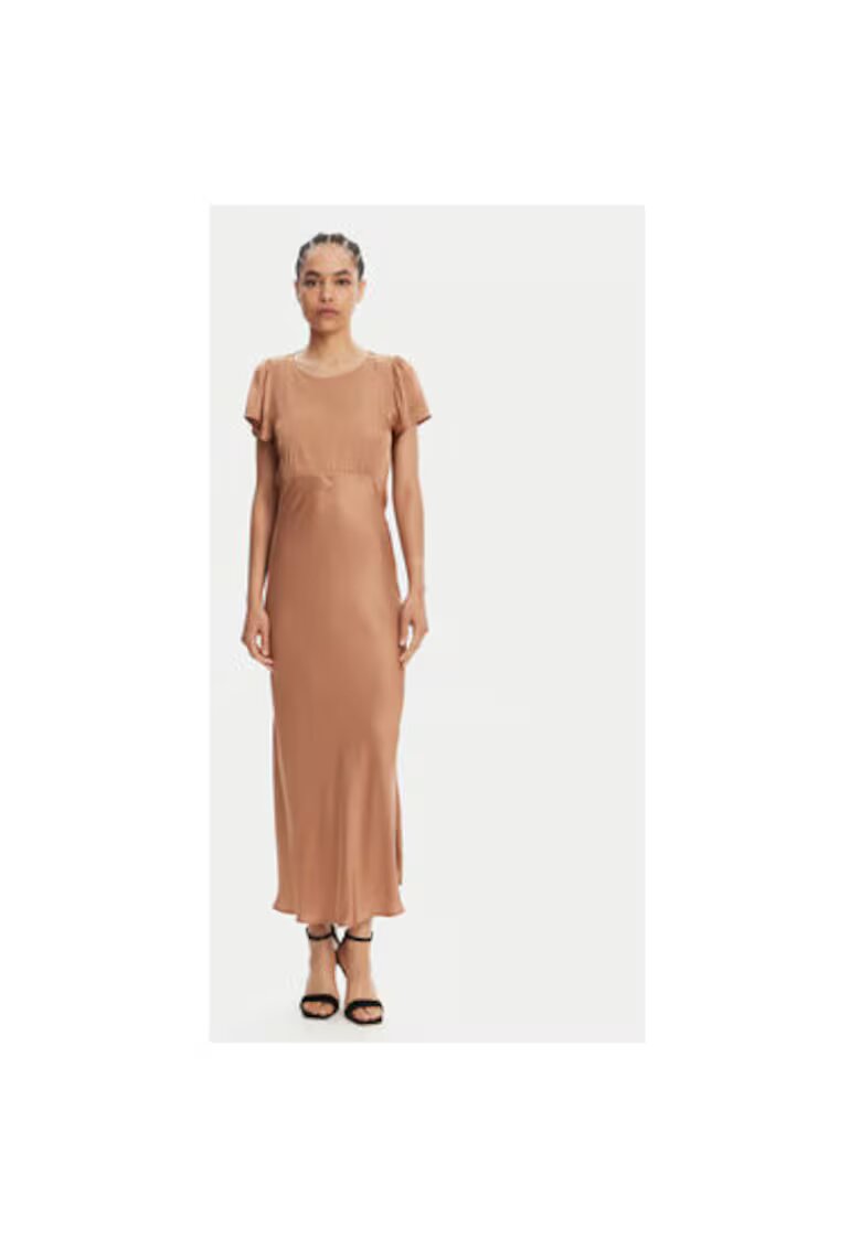 ViCOLO Rochie dama TD0767 - Viscoza - Maro