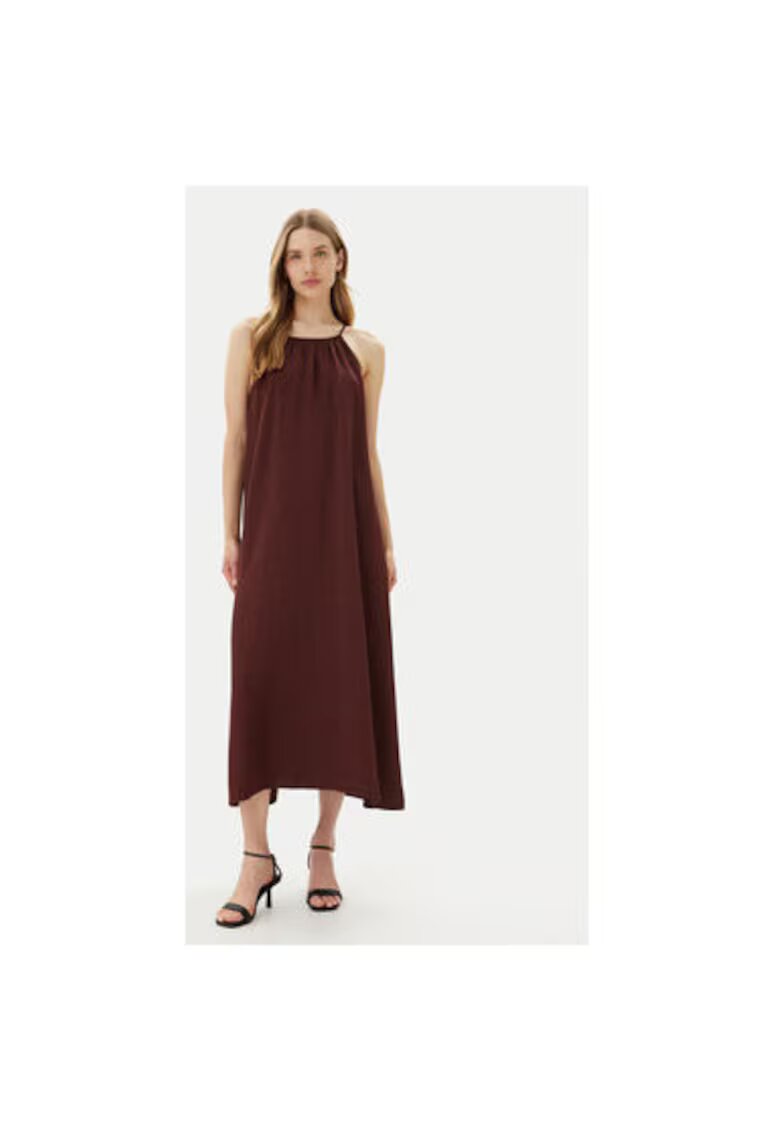 ViCOLO Rochie de vara dama TD0757 - Viscoza/Rayon - Maro - Maro