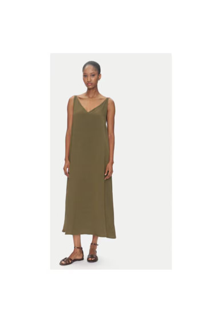 ViCOLO Rochie de vara dama TD0758 - Viscoza/Rayon - Kaki