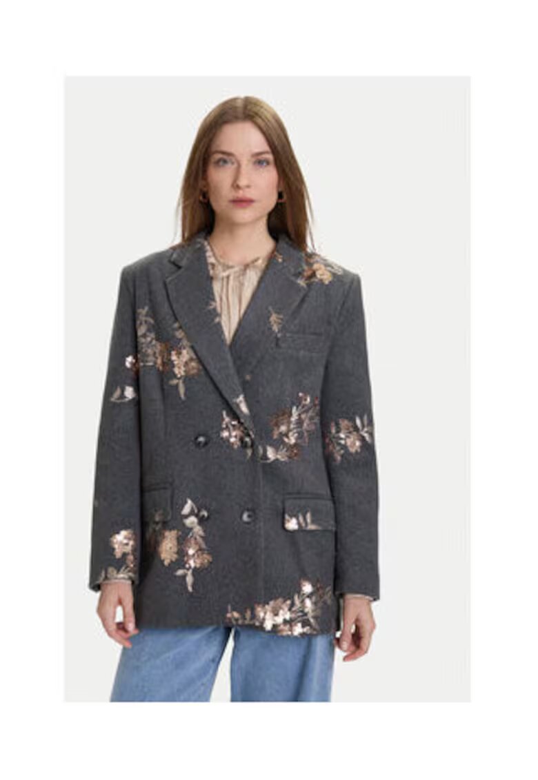 ViCOLO Sacou dama - Gri - Floral