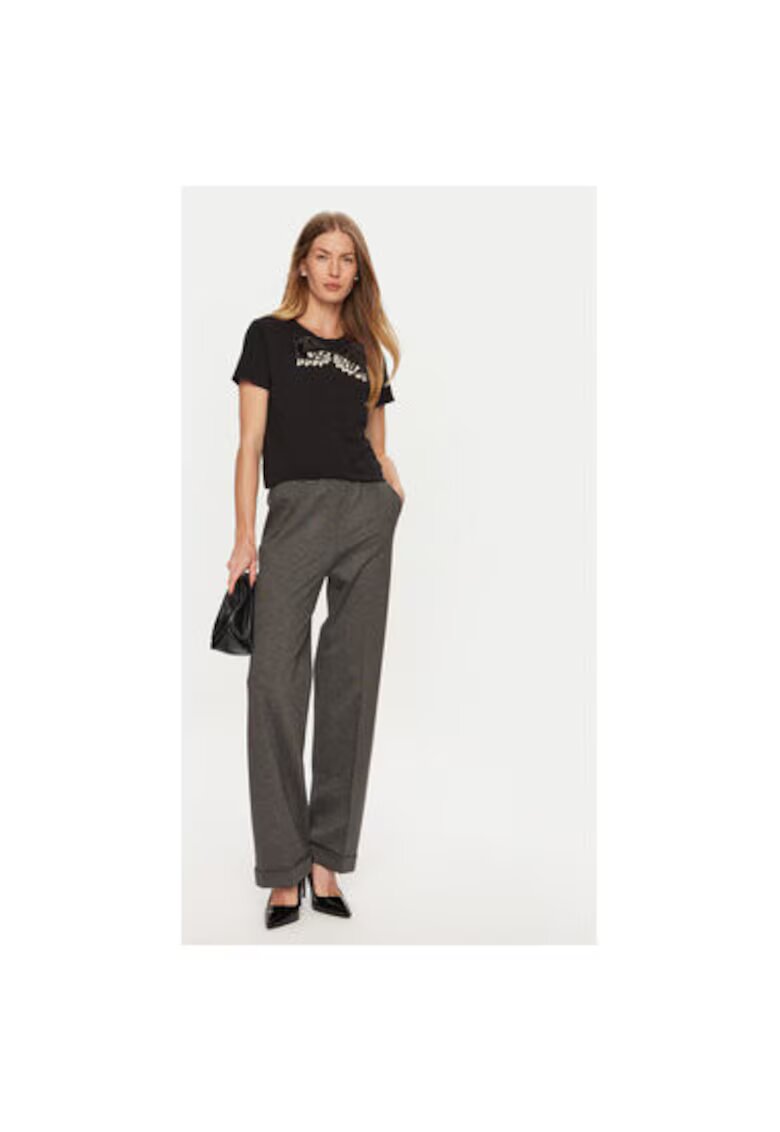 ViCOLO Tricou dama - 304905391 - Bumbac - One Size INTL - Negru