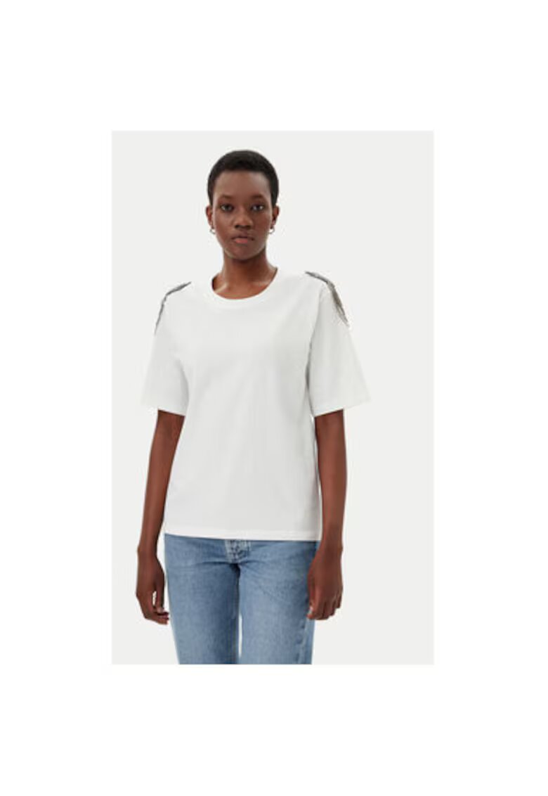 ViCOLO Tricou dama RD0015 - Bumbac - Alb - Alb