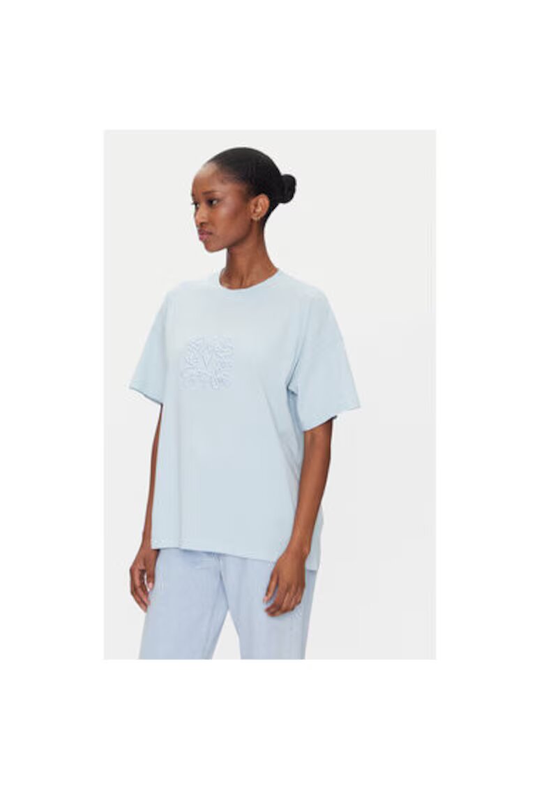 ViCOLO Tricou dama RD0119 - Bumbac - Albastru deschis - Albastru deschis