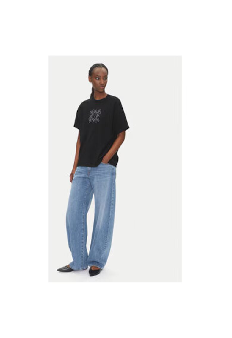 ViCOLO Tricou dama RD0119 - Bumbac - Negru - Negru