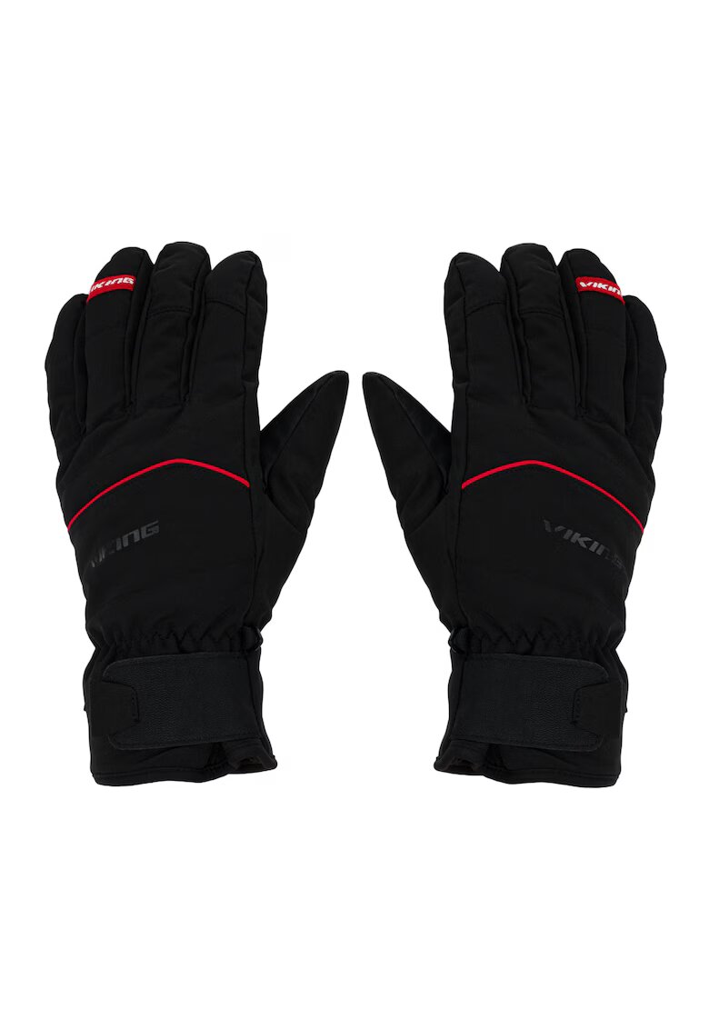 Viking Manusi de ski barbati - Solven - Poliester - Negru/Rosu -