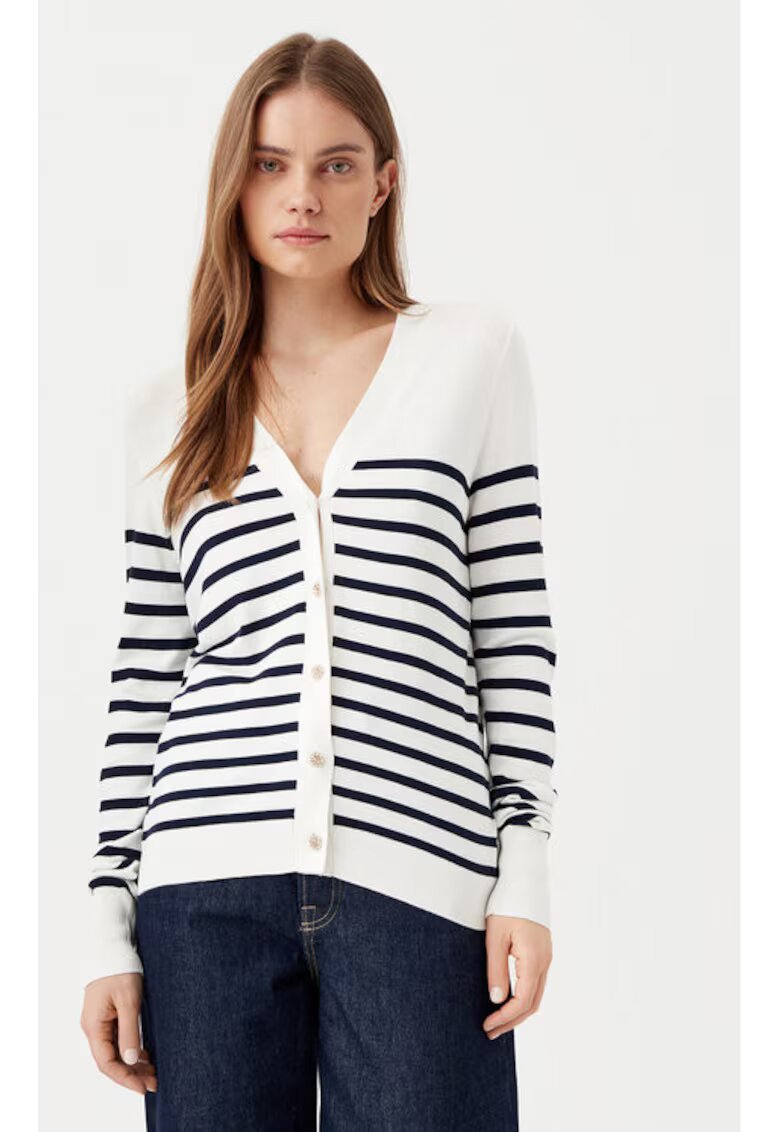 Vila Cardigan dama - 304903168 - Viscoza - Alb - Alb