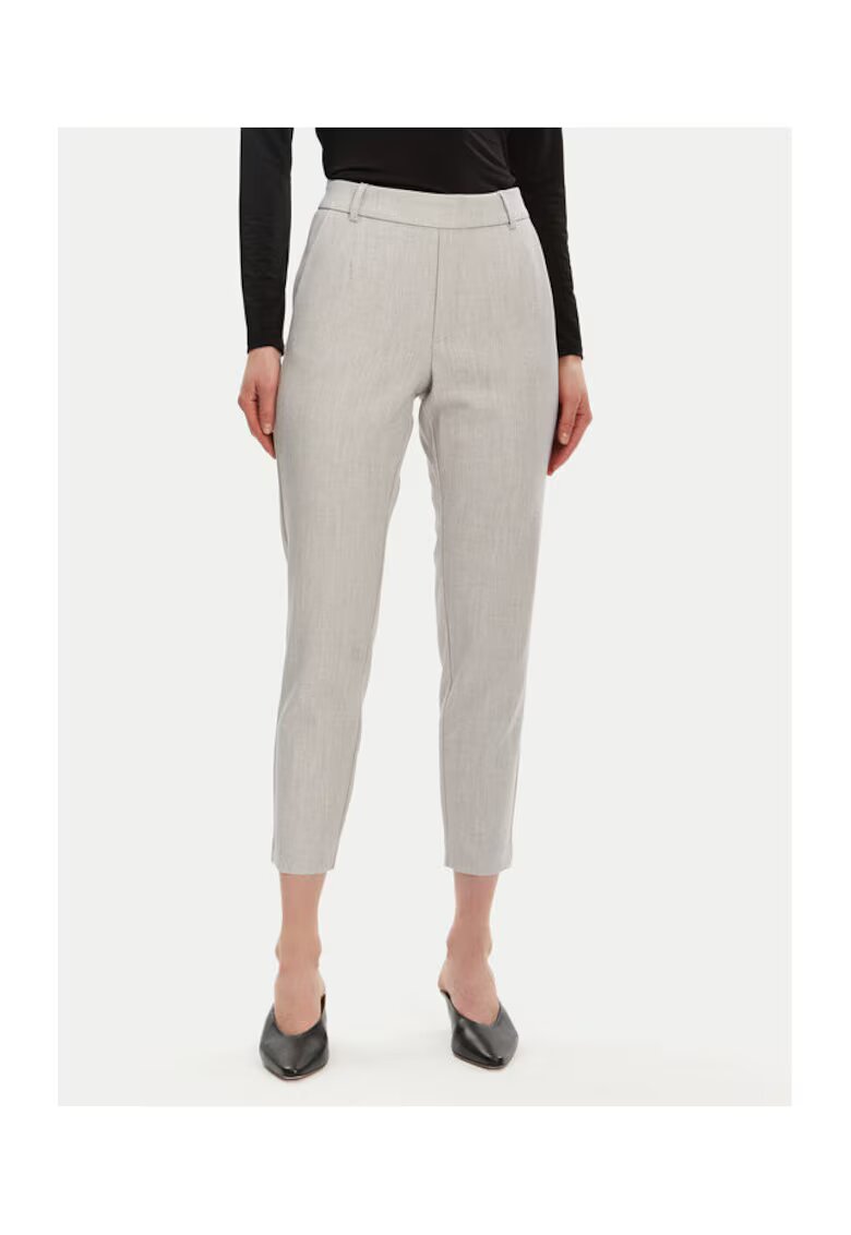 Vila Pantaloni dama - 304902901 - Poliester/Viscoza - Gri - Gri