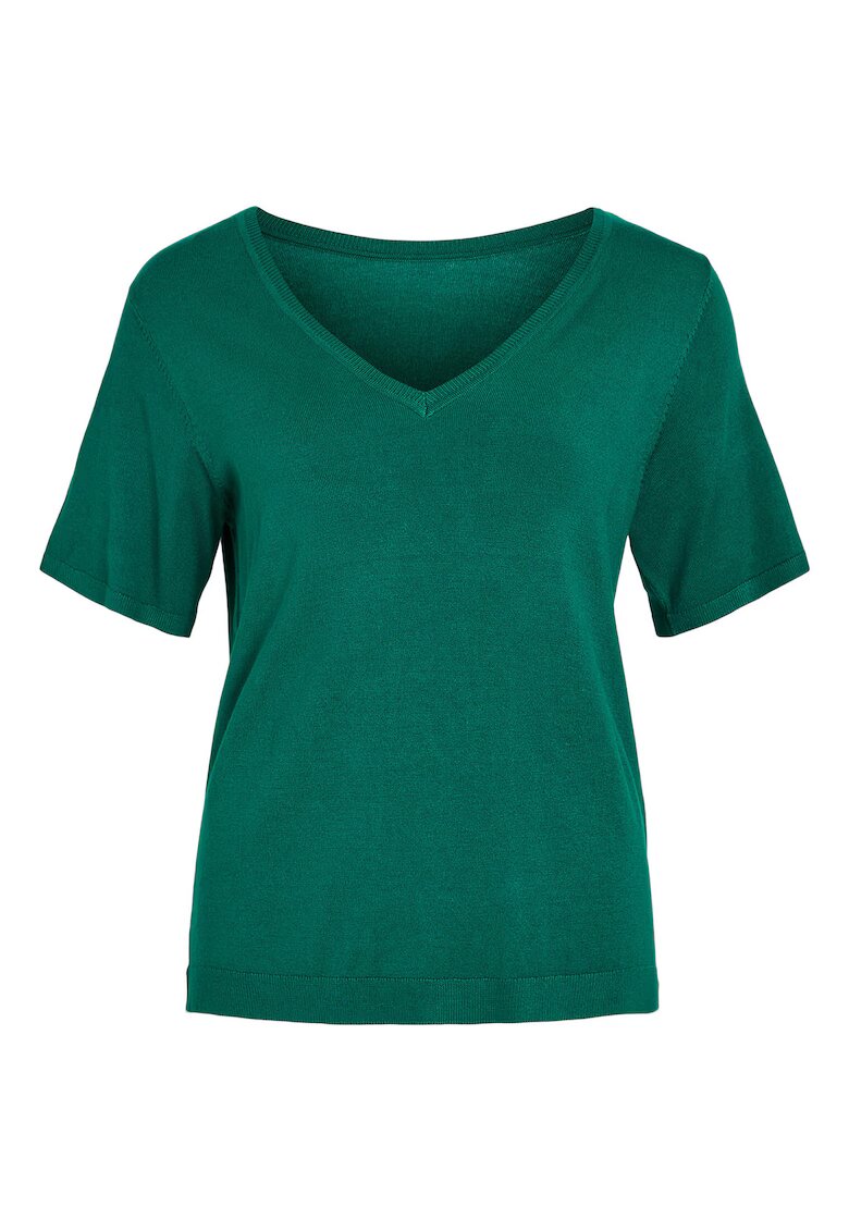 Vila Pulover dama 14100578 - Viscoza/Nylon - Verde - Verde