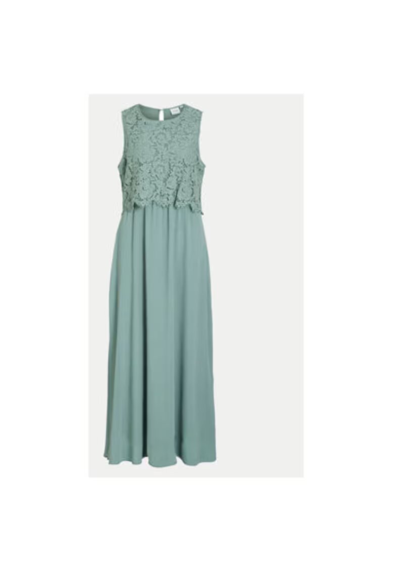 Vila Rochie Dama - 304903083 - Poliester - 43944 - Verde