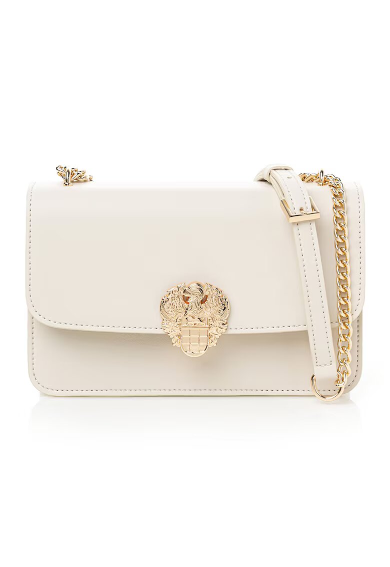 Vince Camuto Geanta crossbody din piele ecologica cu bareta din lant - Crem