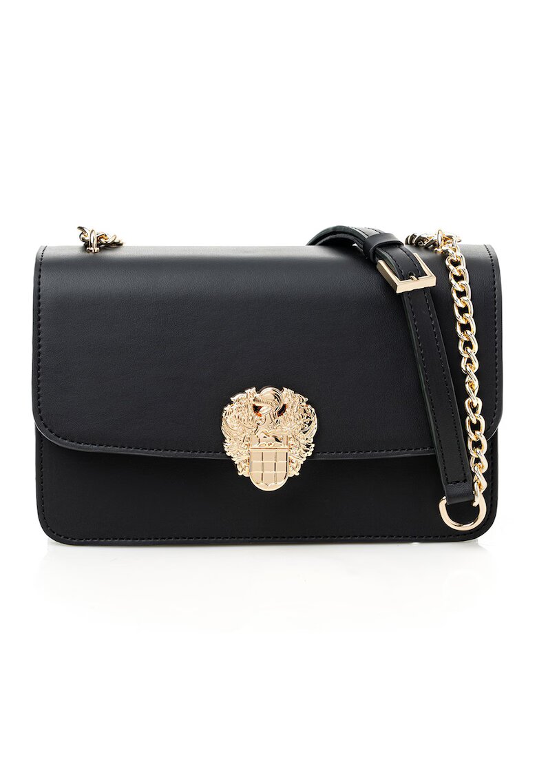 Vince Camuto Geanta crossbody din piele ecologica cu bareta din lant - Negru