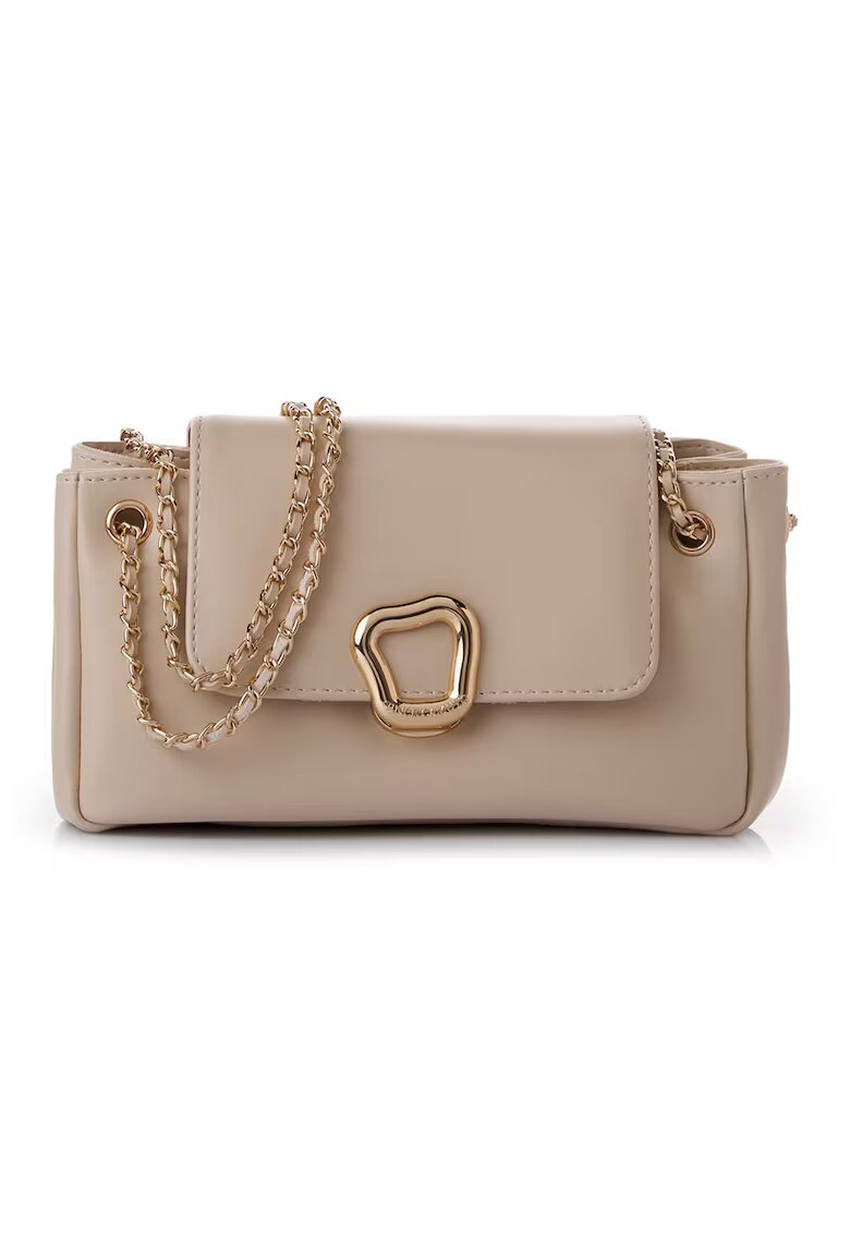Vince Camuto Geanta din piele ecologica cu bareta de umar - Bej - 14 x 25 x 9 CM