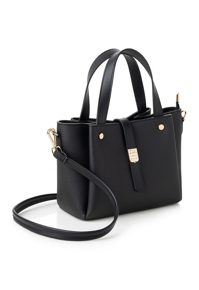 Vince Camuto Geanta din piele ecologica cu bareta de umar detasabila - Negru - 19x25x11