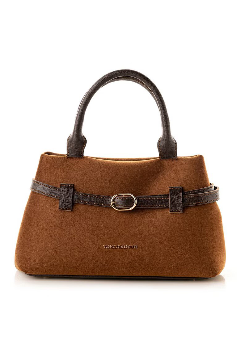 Vince Camuto Geanta din piele intoarsa sintetica cu bareta de umar - Caramel