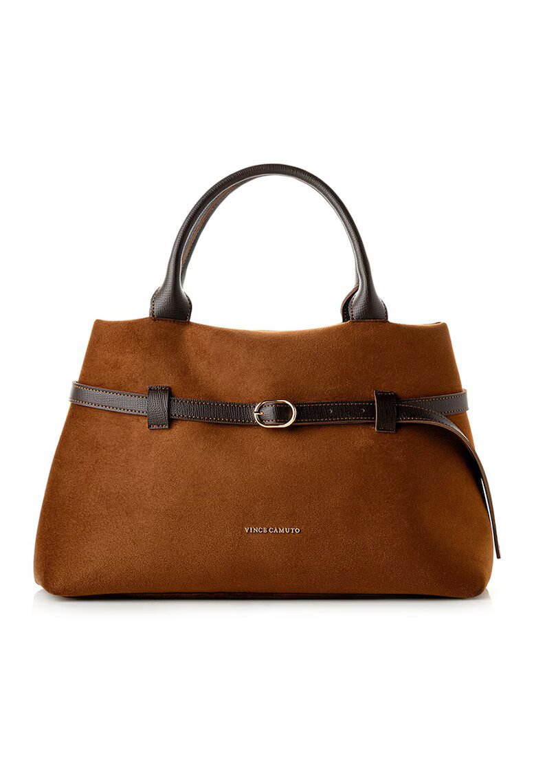 Vince Camuto Geanta din piele intoarsa sintetica cu maner - Caramel