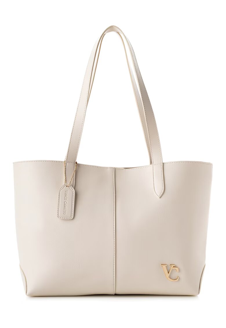 Vince Camuto Geanta shopper din piele ecologica cu etui interior cu fermoar - Crem