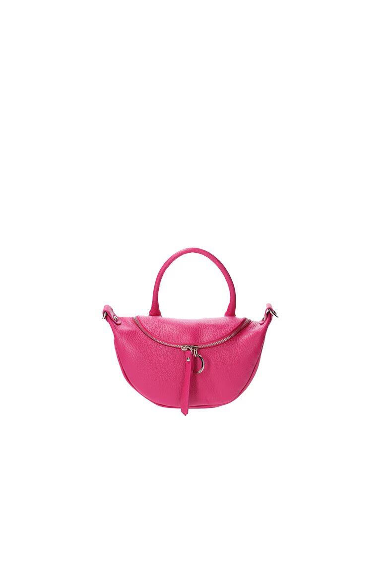 Viola Castellani Geanta crossbody de piele - Fucsia