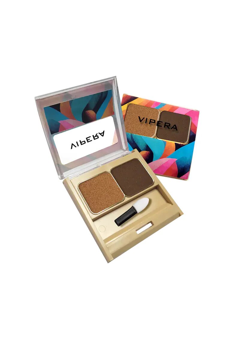 Vipera Fard de pleoape dublu compact ARABESKA 11 ooze - 6.4 g - Maro