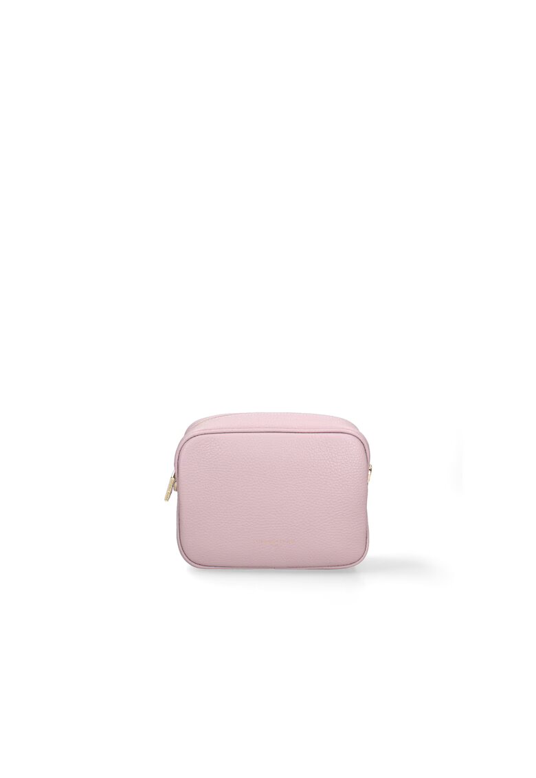 Virginia Rhine Geanta crossbody din piele cu bareta detasabila - Roz