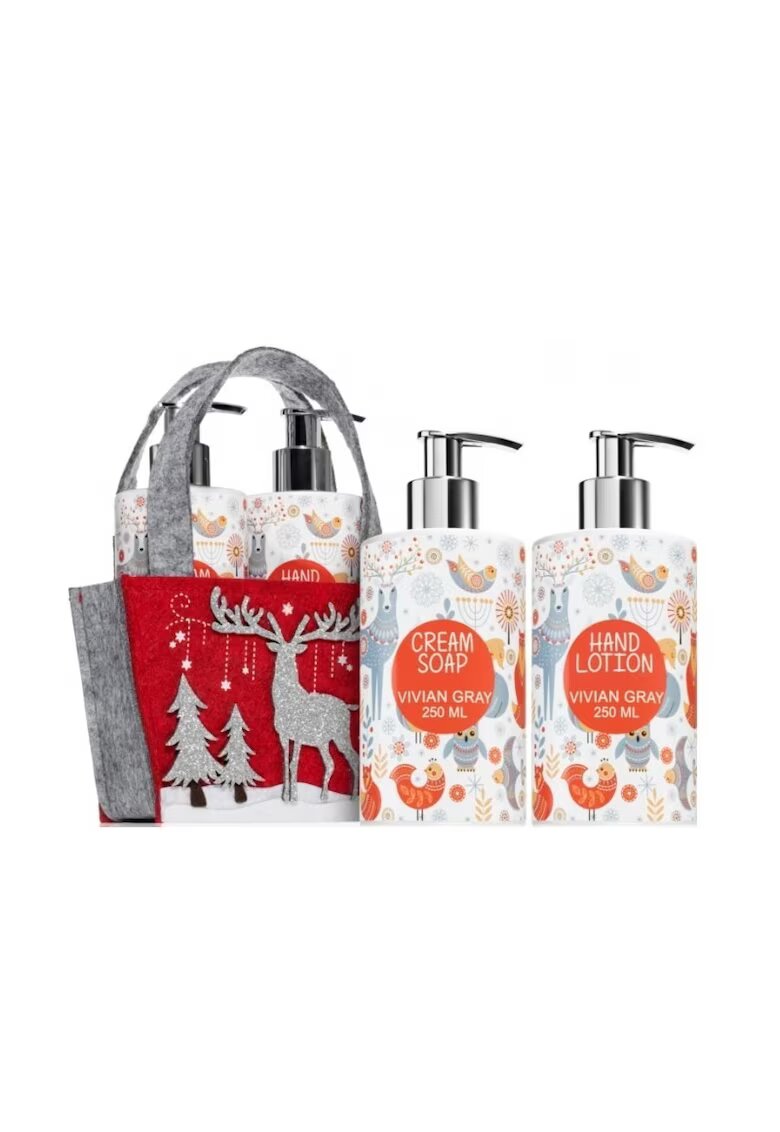 Vivian Gray Set cadou Sapun lichid Femei Glittering Christmas Orange Blossom - 250 ml + Crema de maini - 250 ml