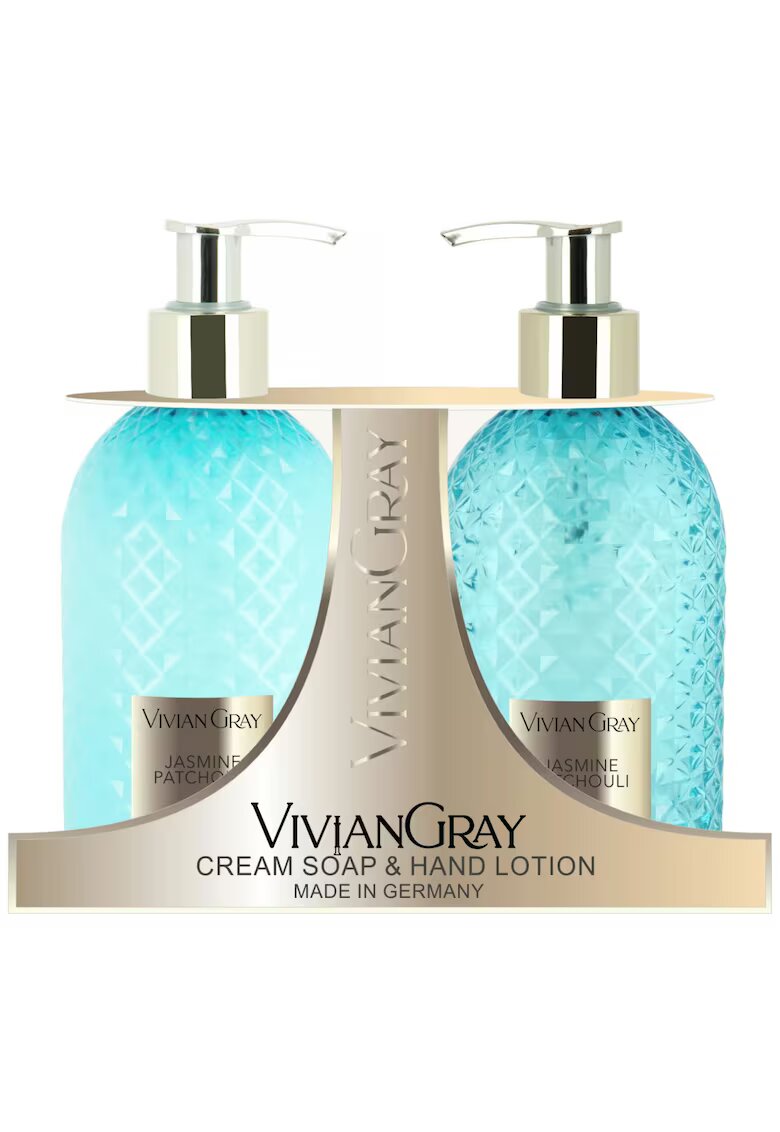 Vivian Gray Set Sapun lichid Jasmine & Patchouli - Unisex - 300 ml + Crema de maini - 300 ml