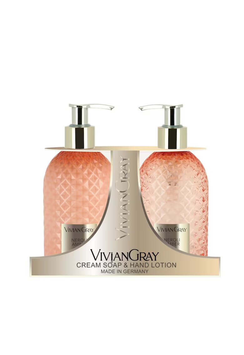 Vivian Gray Set Sapun lichid Neroli & Amber - Unisex - 300 ml + Crema de maini - 300 ml