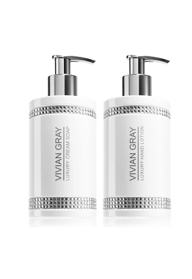 Vivian Gray Set Sapun lichid White Crystals - Femei - 250 ml + Crema de maini - 250 ml