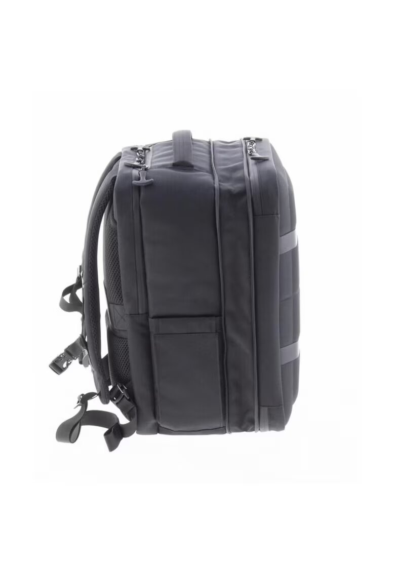 Vogart Rucsac avion 40x30x20/25 cm extensibil Defender - bagaj de mana Wizz Air/Ryanair - poliester - 24/30L - negru