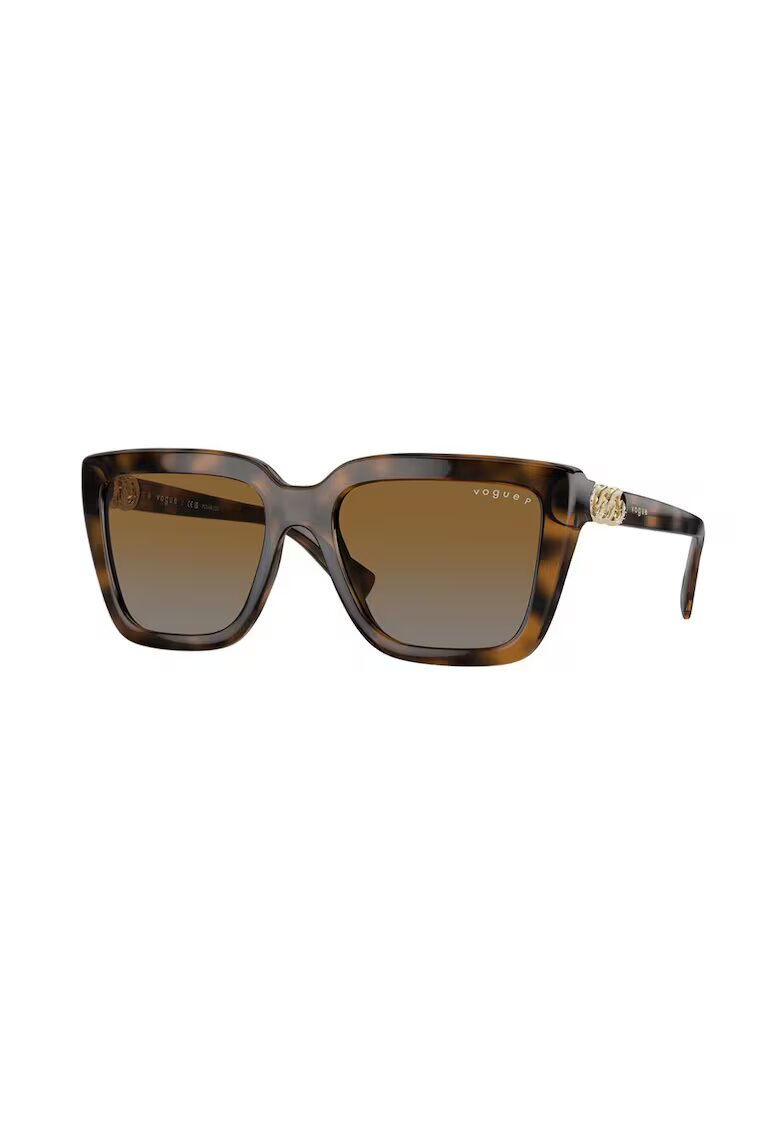 Vogue Eyewear Ochelari de soare patrati polarizati - Negru/Maro